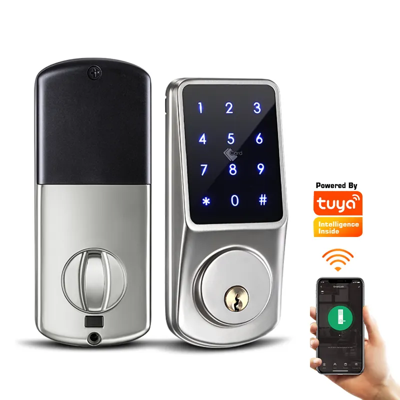 Amazon Hot Selling Aluminum Automatic Electronic Wifi Digital Door Lock for Office Home