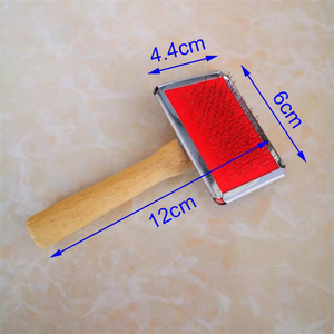 Cardes à laine à manche en bois, grandes cardes à main, <span class=keywords><strong>brosse</strong></span> lissante <span class=keywords><strong>pour</strong></span> le toilettage des chiens, cardes <span class=keywords><strong>pour</strong></span> le filage et le tissage, brosses à carder <span class=keywords><strong>pour</strong></span> le feutrage à l'aiguille de la laine - Product Image 3