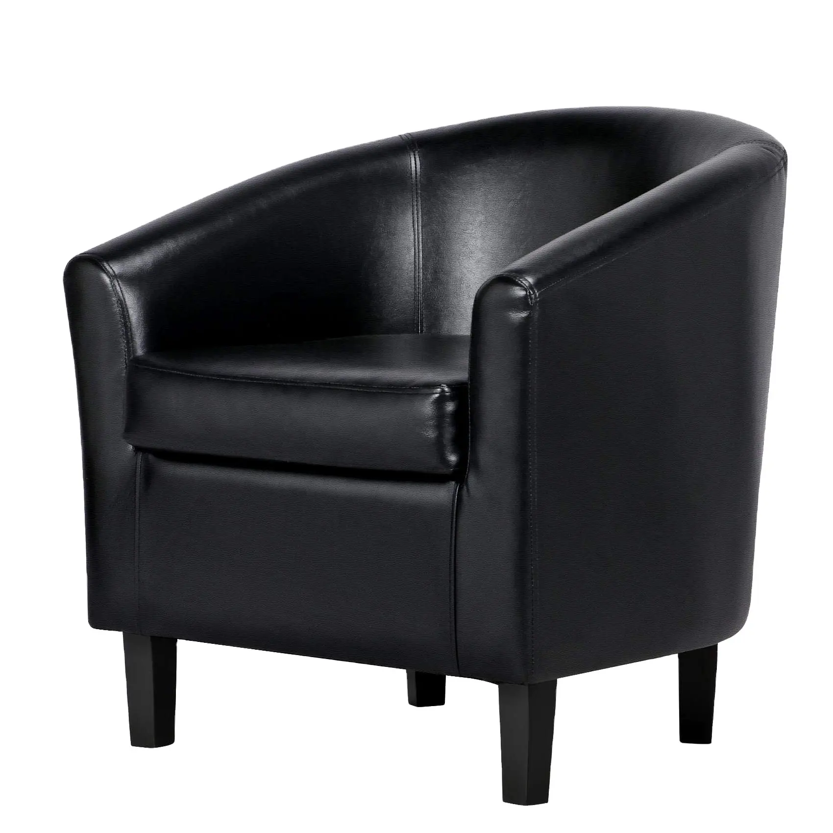 Geeksofa мебель современная кожаная черная плюшевая гостиная кресло с металлическими ножками