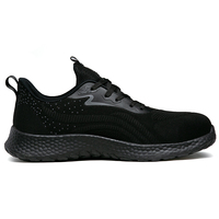 Zapatos de Seguridad Ligeros para Hombre, Cómodos, Negros, Casuales, Antideslizantes, Zapatillas Deportivas, ODM OEM, Zapatos de Trabajo