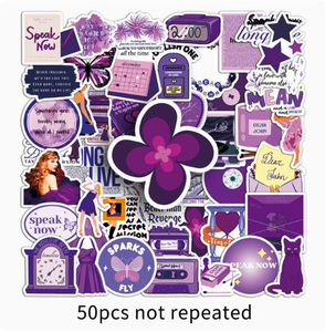 50 Pegatinas Decorativas Impermeables para Equipaje <span class=keywords><strong>de</strong></span> <span class=keywords><strong>Taylor</strong></span> Swift, Álbumes Speak Now y Love Confessions, Venta al Por Mayor - Product Image 2