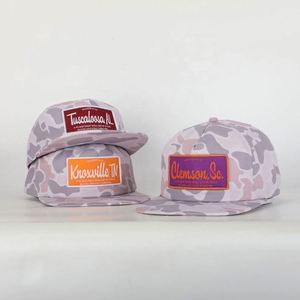 Casquette de golf non structurée Meidiney personnalisée avec logo patch 5 panneaux, style old school, camouflage canard, visière plate, snapback, de l'usine OEM - Product Image 1