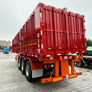 Semi-remorque benne basculante 3/4 essieux 50 tonnes 2025 avec suspension robuste et dolly latéral en acier, fabriquée en Chine - Product Image 3