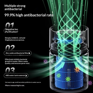 เครื่องเพิ่มความชื้นในอากาศแบบไร้ละอองฝอย 5 ลิตร พร้อมระบบฟอกอากาศขนาดใหญ่ เงียบสงบ สำหรับห้องนอน สำนักงาน ใช้พลังงานจาก USB Type C - Product Image 3