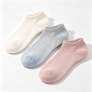 Chaussettes de cheville confortables et respirantes en <span class=keywords><strong>coton</strong></span> <span class=keywords><strong>100</strong></span> % <span class=keywords><strong>pour</strong></span> femmes, chaussettes décontractées tricotées ODM <span class=keywords><strong>pour</strong></span> l'été, tailles 39-42 - Product Image 3