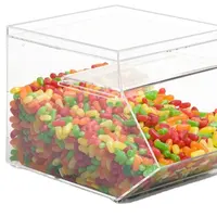 Clear Tek Clear Acrylic Small Candy Container - Display Box - 4 x 4 x 4  - 1 count box