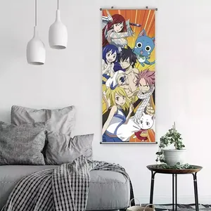 Fast Delivery Digital Printing Custom Size Hanging Poster Cartoon Wall Scroll Anime Scrolls