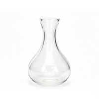 Vase à fleurs moderne en verre cristal transparent, en borosilicate de haute qualité, écologique, pour présentation florale hydroponique sur table, pour la maison