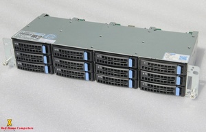 핫 스왑 8087 인터페이스 D 형 4 핀 전원 공급 장치 SAS/SATA 저장 장치가 있는 12 베이 3.5 인치 알루미늄 하드 드라이브 케이지 - Product Image 5