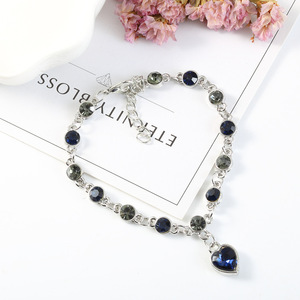 Binshuo 2022 May Mắn Thời Trang Đại Dương Vòng Đeo Tay Trái Tim Zircon Pha Lê Vòng Đeo Tay Cá Tính Cao Cấp Vòng Đeo Tay Phụ Nữ - Product Image 5