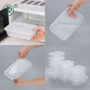 500ml 650ml 750ml 950ml 1000ml dùng một lần rõ ràng microwavable PP nhựa dùng một lần ăn trưa hộp thực phẩm container với nắp - Product Image 2