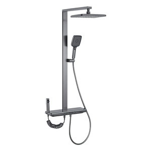 2025 New Gun grey Brass vòi hoa sen Set - <span class=keywords><strong>Exposed</strong></span> mưa phun mô hình cho khách sạn - Product Image 2