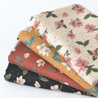 Tissu en coton imprimé personnalisé en grande quantité, tissage uni, pour vêtements, artisanat. Échantillons gratuits