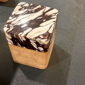 Mesa de Centro de Mármol Natural Calacatta Viola con Base Baja, Muebles Modernos, Losas Grandes para Sala de Estar y Comedor - Product Image 4