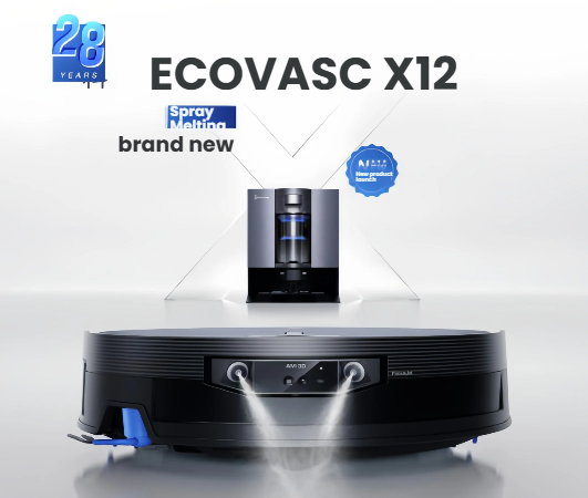 2026 NEW for Ecovacs Deebot X12 Pro Omni Cyclone Wet & Dry Hotel Use 22000Pa Pet Hair Pick up Automatic Cleaning Robot Vacuum