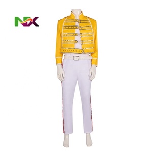 Disfraz <span class=keywords><strong>de</strong></span> Freddie Mercury <span class=keywords><strong>de</strong></span> la banda Queen, atuendo para conciertos, fiestas <span class=keywords><strong>de</strong></span> Halloween, actuaciones en escenario, cantante <span class=keywords><strong>de</strong></span> rock, <span class=keywords><strong>disfraces</strong></span> <span class=keywords><strong>de</strong></span> anime - Product Image 1