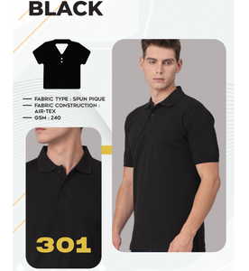 เสื้อยืดผ้าปิเก้สปันเนื้อแอร์เท็กซ์สำหรับผู้ชาย 240 GSM เนื้อผ้านุ่ม น้ำหนักเบา ทนทาน สวมใส่สบาย เหมาะสำหรับใส่ลำลองและกิจกรรมกลางแจ้ง - Product Image 3