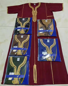 CCY أحدث مخزون ثوب الجبة التطريز ملابس إسلامية أرواب قصيرة الأكمام قفطان عربي إسلامي طويل ثوب مغربي للرجال - Product Image 5