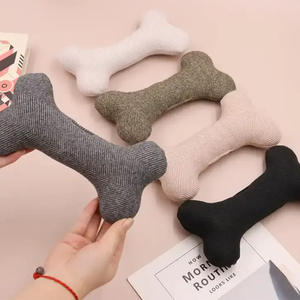 Sevimli kemik şekilli köpek çiğnemek oyuncak dayanıklı <span class=keywords><strong>Pet</strong></span> interaktif ses peluş oyuncak ile TPR malzemesi yumuşak pamuk doldurma ve diş taşlama - Product Image 2