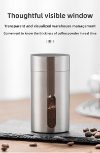 เครื่องบดกาแฟด้วยมือทำจากสเตนเลสสตีลมีฝาปิดปรับระดับได้สำหรับผู้ที่ชื่นชอบ<span class=keywords><strong>กาแฟ</strong></span> - Product Image 4