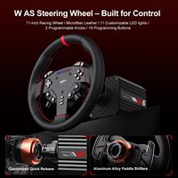Volant et pédales PXN VD6 Bundle pour PC, moteur servo à entraînement direct 6 Nm, base, volant de course W AS pour PC