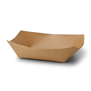 Barquettes carrées pour en-cas en carton brun enduit, écologiques, biodégradables, compostables, en matériau naturel, 800 ml, 21,5 x 16 x 5,5 cm - Product Image 6