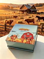 Boîte mystère de 15 cm (5,91 po) – Jouet Squishy géant Vache des Highlands à remontée lente, jouet sensoriel anti-stress à presser