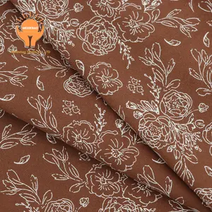 MEIDEBAO venta directa de fábrica de alta calidad estampado patrón ropa poliéster jacquard falda camisa telas