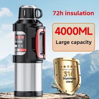 Grande Capacité Tasse Thermos Portable pour Voiture Voyage Extérieur Bouilloire à Eau Acier Inoxydable 316 Design Classique Vide Vente en Gros
