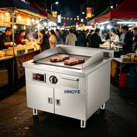 Plaque de cuisson à induction pour cuisine ouverte 12 kW, facile à nettoyer, pour la cuisson de hamburgers, de steaks et de riz frit
