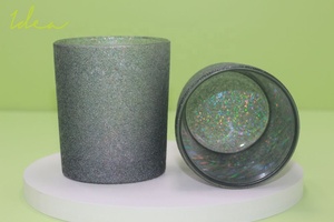 Custom Decoration New Style Lower Price Fashion Design Luxury Style 7oz Glass Candle Holder for Household Decoration - Product Image 6