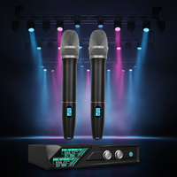 Microphone à condensateur sans fil Aidi, portable, en métal, cardioïde, pour performances audio professionnelles, conférences, chant et mariages
