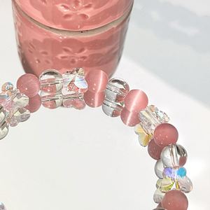 Pulsera de Piedra Natural con Cuentas de Vidrio Coloridas para el Chakra de la Garganta, Etiqueta Blanca para Mayoristas, Servicio de Etiquetado SKU - Product Image 5