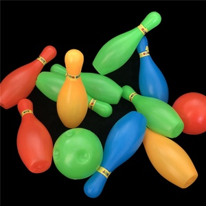 Yumai — ensemble de jeux de sport pour enfants, 10 mini broches colorées, en plastique, pour bébés, avec 2 balles, vente en gros - Product Image 3