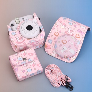 Sac en PU pour appareil photo <span class=keywords><strong>Instax</strong></span> Fuji <span class=keywords><strong>Mini</strong></span> 12/11/8/9 avec motif, housse souple instantanée et bandoulière élégante avec <span class=keywords><strong>mini</strong></span> étui/<span class=keywords><strong>mini</strong></span> album - Product Image 6