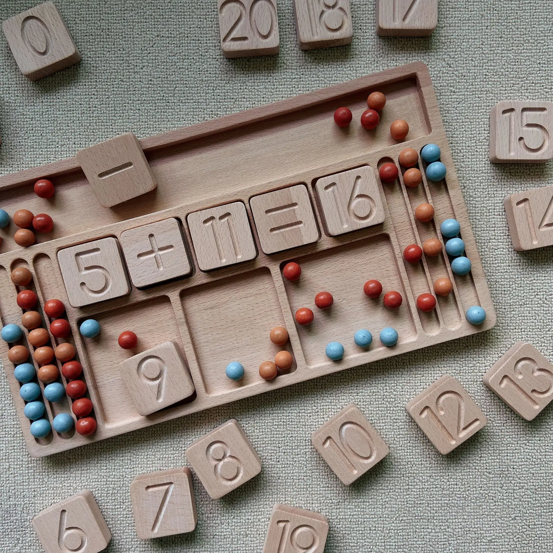 Yapı taşları bilgi işlem oyuncaklar öğretim yardımcıları kayın günlükleri İskandinav Minimalist el yazısı erken eğitim bulmaca ahşap oyun