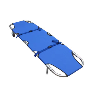 Soft Stretcher Aluminium Alloy Blue Portable Foldable Nursing Home <b>Transport</b> Stretcher - Product Image 1