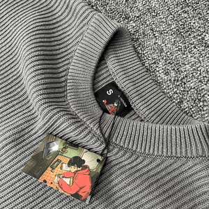 Maglione Invernale di Lusso DERSCHUTZE 2026 per <span class=keywords><strong>Uomo</strong></span>, Grigio con Collo Tondo, Maniche <span class=keywords><strong>Lunghe</strong></span>, Felpa di Alta Qualità con Ricamo - Product Image 2