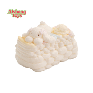 Venta Directa de Fábrica: Juguete Antiestrés de Silicona de Grado Alimenticio con Forma de Pastel de Cremosa de Cordero, de Rebote Lento, con Logotipo Personalizado, para Niños de 5 a 7 Años - Product Image 1