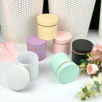 B767 couleurs mélangées petites boîtes cadeaux à fleurs de forme ronde Arrangements de cadeaux uniques faveurs de fête tube en carton boîte à fleurs de luxe