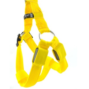 Grosir persediaan hewan peliharaan jaring kustom dapat diatur LED USB dapat diisi ulang baterai nilon padat Harness anjing - Product Image 6