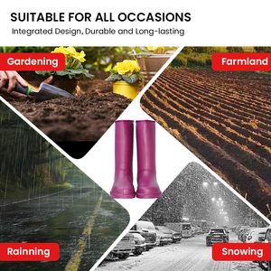 <span class=keywords><strong>Botas</strong></span> <span class=keywords><strong>de</strong></span> Lluvia <span class=keywords><strong>de</strong></span> Verano para <span class=keywords><strong>Mujer</strong></span>, Diseño Ligero, Térmico e Impermeable, para Invierno, Cálidas, <span class=keywords><strong>de</strong></span> EVA - Product Image 2