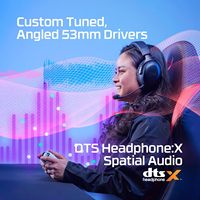 Casque de jeu sans fil HyperX Cloud III pour PC/PS5/PS4, autonomie de 120 heures, audio spatial DTS sans fil 2,4 GHz, 53 mm