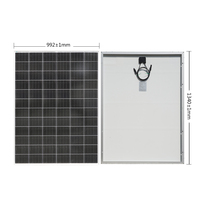Haute efficacité monocristallin pv module puissance cellulaire 50w 150w mono 250w panneau solaire