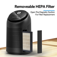 Purificateur d'air et déshumidificateur 2 en 1 pour la maison/le bureau avec filtre HEPA 11 et réservoir de 0,7 L, capacité de 100 m³/h CADR, 750 ml/jour