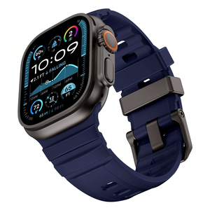 สายรัดข้อมือซิลิโคน OEM พรีเมียม ความหนาแน่นสูง ใช้แทนสายเดิมได้ ใช้งานร่วมกับ Apple Watch IWatch 11 10 9 8 7 - Product Image 3