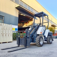 CE-zertifizierter 1 Tonne chinesischer Offroad-Teleskop lader Teleskops tapler 4x4 Frontlader-Holz lader mit Motor pumpen kern