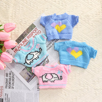 Petits vêtements pour ours en peluche poupée accessoires tête chien en peluche ours remplacement en gros coton sweat pull poupées
