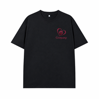 T-shirt personnalisé brodé avec empreinte de patte en forme de cœur et texte personnalisé pour les amoureux des animaux, cadeau et vêtement pour les propriétaires de chats