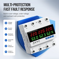 Interrupteur de transfert automatique 63A 80A 100A 150A avec protection contre les surtensions et les sous-tensions, interrupteur ATS, transfert automatique 3*110V 3*220V